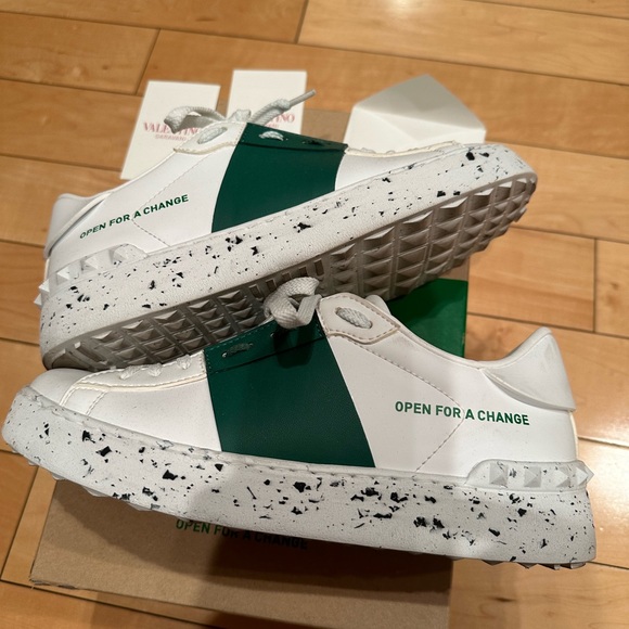 Valentino white and green open for change sneakers - Picture 7 of 9